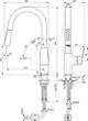 Küchenarmatur von Ideal Standard mit einem hohen Rohrauslauf. Die Armatur hat einen schwenkbaren Auslauf und einen Hebel zur Steuerung von Wasserfluss und Temperatur.